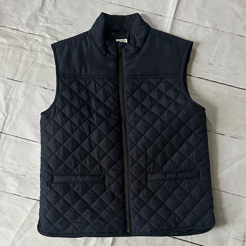 Crewcuts Quilted Navy Vest